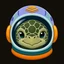 Nanions turtle in a pastel space helmet